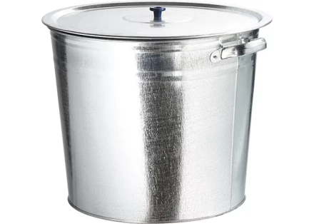 Бак для воды Россия оцинкованный с крышкой (крышка с ручкой) 20л, без крана 67548 купить в Новом Уренгое