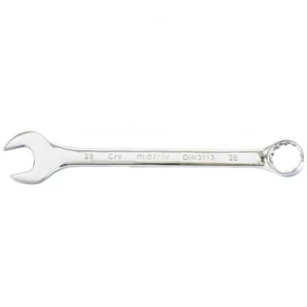 Ключ комбинированный 28 мм CrV полированный хром Matrix 15173 купить в Новом Уренгое