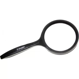 Лупа ЗУБР "МАСТЕР" для чтения, 3-х/5-ти кратное увеличение, диаметр линзы 75мм 40540-75