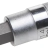 Торцовая бита-головка KRAFTOOL "INDUSTRIE QUALITAT", материал S2, HEX, сатинированная, 1/2", H14 27908-14_z01 купить в Новом Уренгое