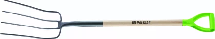 Вилы 4-рогие Palisad, сенные, кованые, 210х340х1260 мм, деревянный лакированный черенок, 61393 купить в Новом Уренгое