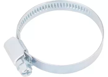 Хомуты из нержавеющей стали стандартное болтовое крепление 80-100 мм 25шт ширина 9мм ШУРУПЬ 45665 купить в Новом Уренгое