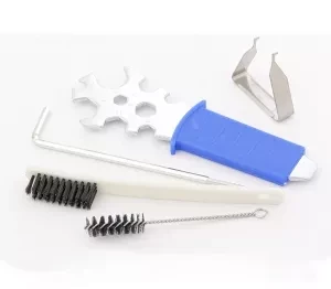 Пневматический краскопульт AG 901 LVMP профессиональный, гравитационного  типа, сопла 1,3 и 1,1 мм Stels 57365 купить в Новом Уренгое