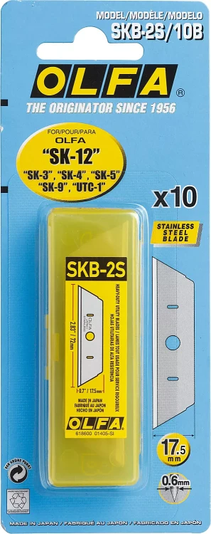 Лезвие OLFA, трапециевидное для SK-12 OL-SKB-2S/10B купить в Новом Уренгое