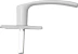 Ручка оконная поворотная "РО1", покрытие полимерное цвет белый 37720 купить в Новом Уренгое