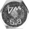 Болт ЗУБР "МАСТЕР" с шестигранной головкой, ГОСТ 7798-70, класс прочности 5.8, оцинкованный, M12x60мм, 5кг 303080-12-060 купить в Новом Уренгое