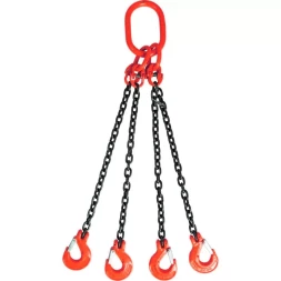 Строп цепной TOR 4СЦ г/п 2,36 т 6,0 м с самозакрывающимися крюками 1009525
