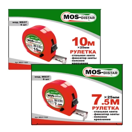 Рулетка измерительная MOS-DISTAR MS37-3016 купить в Новом Уренгое