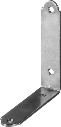 ЗУБР УМ-1.5, 75 x 75 x 17 x 1.5 мм, белый цинк, узкий мебельный уголок (31032-75) купить в Новом Уренгое