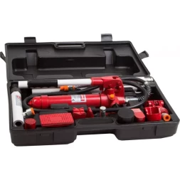 Набор ЗУБР "ЭКСПЕРТ" гидравлический, портативный для правки кузова, в пластиковом кейсе, 4т, 62МПа 43035-4