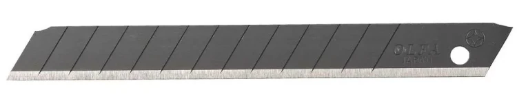 Лезвия OLFA сегментированные BLACK MAX, 9х80х0,38мм, 13 сегментов, 50шт OL-ABB-50B купить в Новом Уренгое
