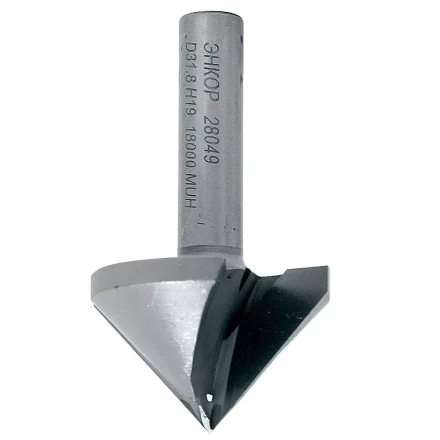 Фреза пазовая галтельная V-обр 90 град. ф31,8мм хв 8мм Энкор 28049 купить в Новом Уренгое