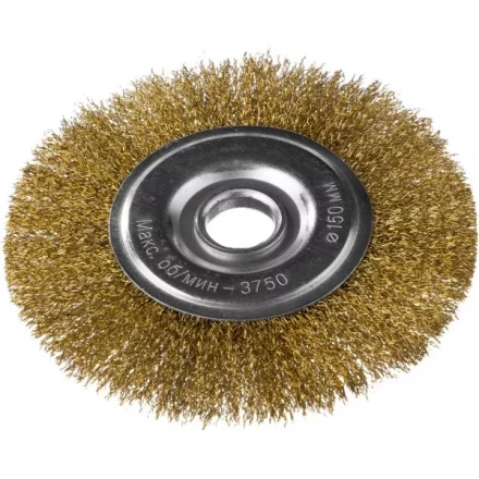 DEXX. Щетка дисковая для УШМ, витая стальная латунированная проволока 0,3мм, 150ммх22мм 35101-150 купить в Новом Уренгое