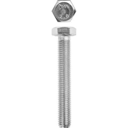 Болт ЗУБР &quot;МАСТЕР&quot; с шестигранной головкой, ГОСТ 7798-70, класс прочности 5.8, оцинкованный, M12x80мм, 5кг 303080-12-080 купить в Новом Уренгое