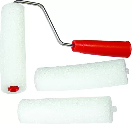 Набор: валик &quot;ПОРОЛОН&quot; с ручкой + 2 шубки 140 мм D валика - 42 мм  Россия 80450 купить в Новом Уренгое