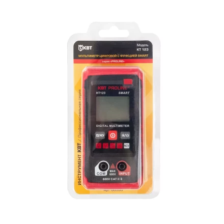 Мультиметр цифровой компактный КВТ SMART KT 123 с автоматическим выбором режимов и пределов измерений (88550) купить в Новом Уренгое