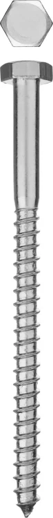 Шурупы ЗУБР "МАСТЕР" с шестигранной головкой, оцинкованные, 8x120мм, 25шт 4-300451-08-120 купить в Новом Уренгое