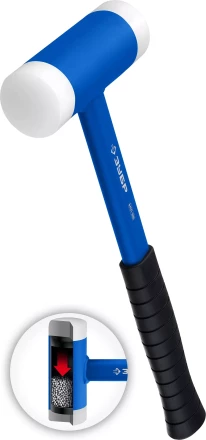 ЗУБР БМП-50, 50 мм, безынерционный молоток с полиамидными бойками, Профессионал (2043-50) купить в Новом Уренгое