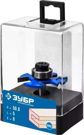 ЗУБР 50.8 x 5 мм, хвостовик 8 мм, фреза горизонтально-пазовая, Профессионал (28757-50.8-5) купить в Новом Уренгое
