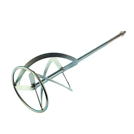 Насадка для миксера, для тяжелых растворов Сибртех, 160 х 590 мм, оцинкованная, хвостовик резьба М14, 848967 купить в Новом Уренгое