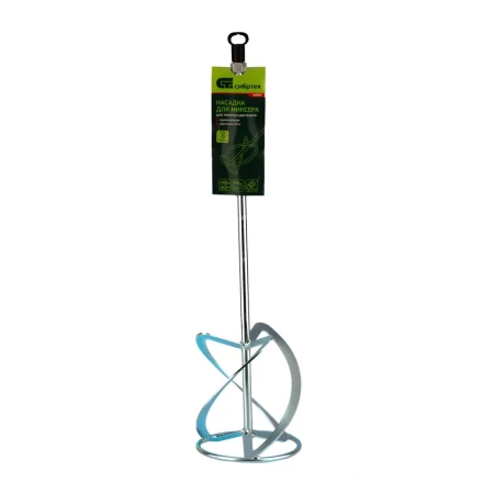 Насадка для миксера, для тяжелых растворов Сибртех, 160 х 590 мм, оцинкованная, хвостовик резьба М14, 848967 купить в Новом Уренгое