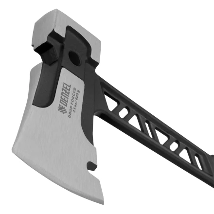 Топор цельнокованый 600 г Denzel 21499, двухкомпонентная обрезиненная рукоятка купить в Новом Уренгое