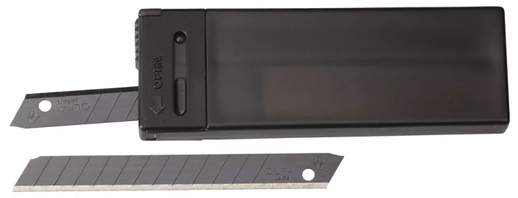 Лезвие OLFA сегментированные BLACK MAX, 9х80х0,38мм, 13 сегментов, 10шт OL-ABB-10B купить в Новом Уренгое