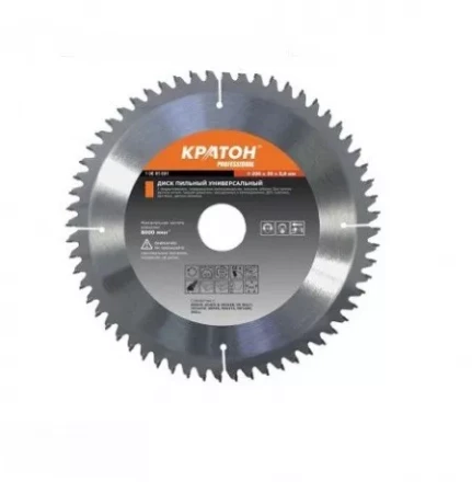 Диск пильный по дереву Кратон PROFESSIONAL O500x50 х 3,8 мм 80Т 1 06 03 025 купить в Новом Уренгое
