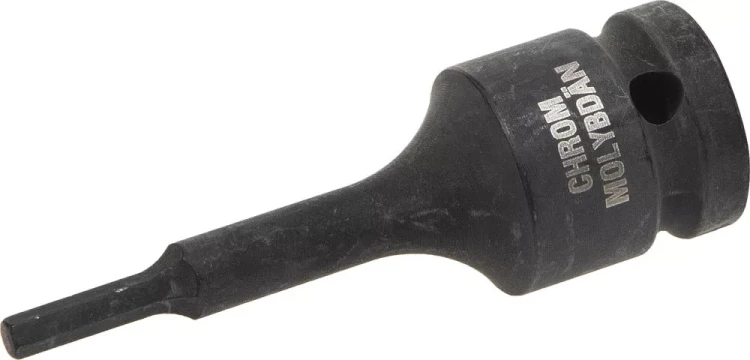Торцовая головка KRAFTOOL "INDUSTRIE QUALITAT" ударная (1/2"), HEX, Cr-Mo, фосфатированная, H4 27950-04 купить в Новом Уренгое