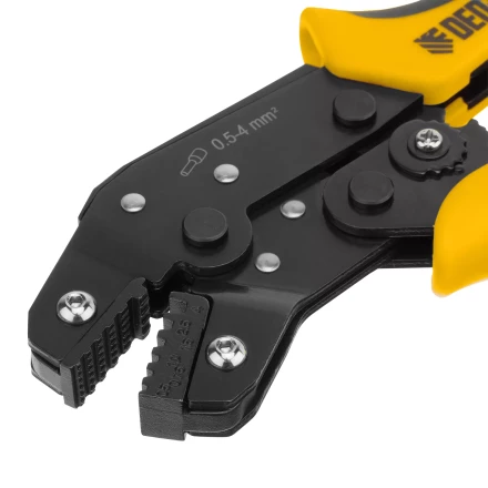 Клещи для обжима наконечников штыревых НШВ, НШВИ, НШВИ-2, 0,5-4 мм2 Denzel 17743 купить в Новом Уренгое