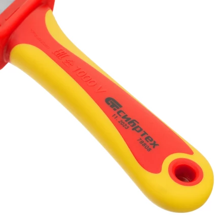 Нож диэлектрический Сибртех до 1000 В, для снятия оплетки электрокабелей 78808 купить в Новом Уренгое