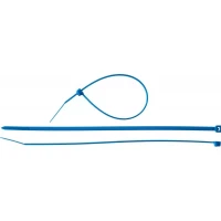 Хомуты нейлоновые ЗУБР "МАСТЕР" синие, 2,5 мм x 150 мм, 100 шт 309070-25-150