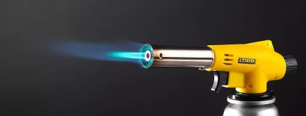 Газовая горелка "MaxTerm" на баллон, STAYER "MASTER" 55584, с пьезоподжигом, регулировка пламени, цанговое соединение, 1300С 55584 купить в Новом Уренгое