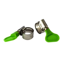Хомуты металлические червячные 10-16 мм ширина 12 мм W4 с ключом 2 шт Сибртех 476483