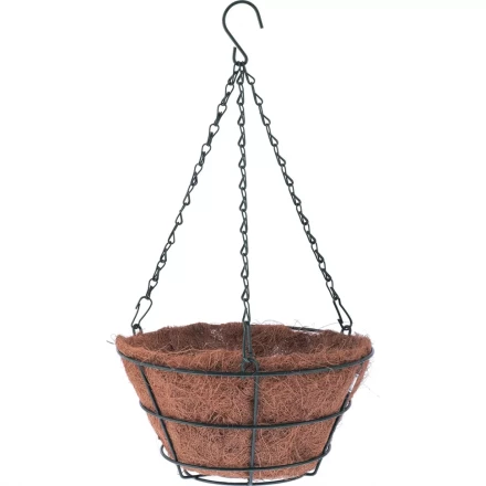 Кашпо подвесное с вкладышем из коковиты конус d30см PALISAD 69021 купить в Новом Уренгое