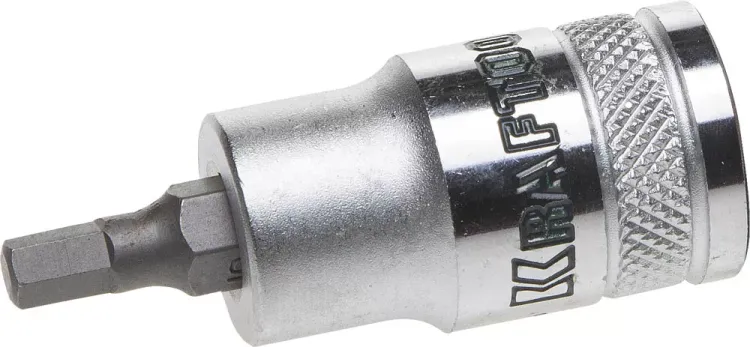 Торцовая бита-головка KRAFTOOL "INDUSTRIE QUALITAT", материал S2, HEX, сатинированная, 1/2", H5 27908-05_z01 купить в Новом Уренгое