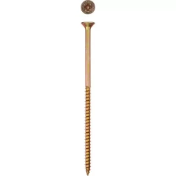 Шурупы ЗУБР "МАСТЕР" по дереву желтопассивированные, 5.0x120мм, 6шт 300396-50-120