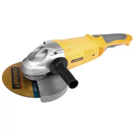 Машина STAYER углошлифовальная, дополнительная рукоятка, ключ, 230мм, 6000об/мин, 2100Вт SAG-230-2100 купить в Новом Уренгое