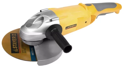 Машина STAYER углошлифовальная, дополнительная рукоятка, ключ, 230мм, 6000об/мин, 2100Вт SAG-230-2100 купить в Новом Уренгое