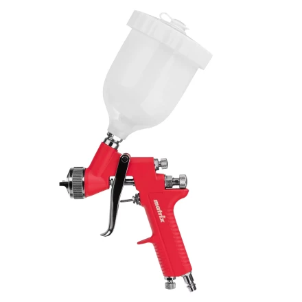 Краскораспылитель HP пневмат. с верхним бачком V= 0,6 л, сопло диаметром 1.7 мм// Matrix 57321 купить в Новом Уренгое