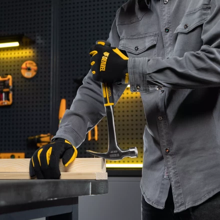 Молоток-гвоздодер 450 г Denzel, цельнометаллический, двухкомпонентная рукоятка, 10423 купить в Новом Уренгое