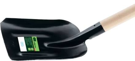 Лопата совковая Сибртех, 220х260х1400 мм, ребра жесткости, деревянный черенок, Россия, 61308 купить в Новом Уренгое