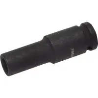 Торцовая головка KRAFTOOL "INDUSTRIE QUALITAT" ударная, удлиненная (1/2"), FLANK, Cr-Mo, фосфатированная, 11 мм 27942-11
