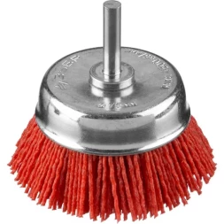 ЗУБР "ПРОФЕССИОНАЛ". Щетка чашечная для дрели, нейлоновая проволока с абразивным покрытием, 75мм 35165-075_z02