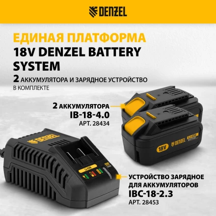 Снегоуборочная машина аккумуляторная ESB-460-0 Li-Ion 36В Denzel 97636 купить в Новом Уренгое