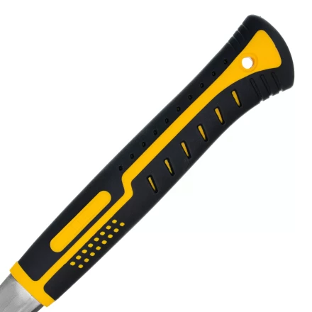 Молоток-гвоздодер 560 г Denzel 10424, цельнометаллический, двухкомпонентная рукоятка купить в Новом Уренгое