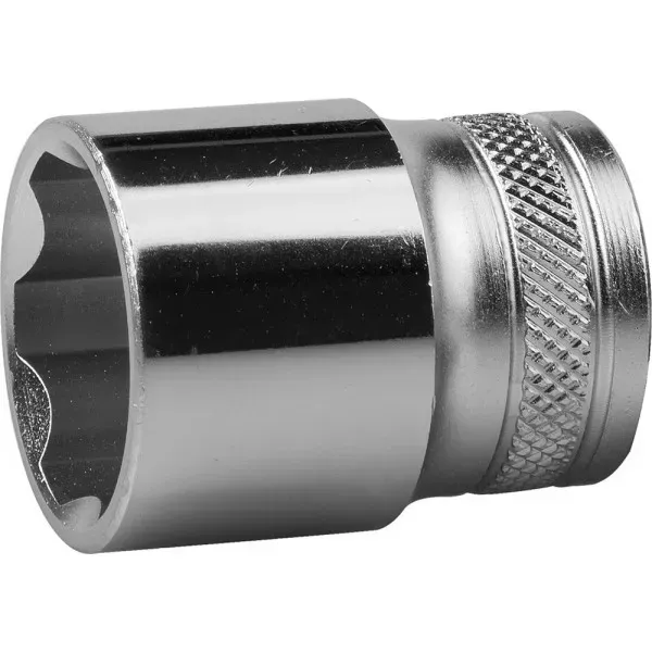 Торцовая головка KRAFTOOL "INDUSTRIE QUALITAT", Cr-V, FLANK, хромосатинированная, 1/2", 23 мм 27805-23_z01 купить в Новом Уренгое