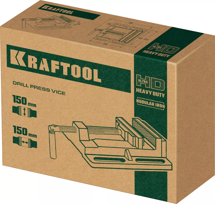 Тиски KRAFTOOL станочные 32715-150 купить в Новом Уренгое