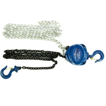 Таль цепная 0,5 т h подъема 2,5 м расстояние между крюками 350 мм Stels 51943 купить в Новом Уренгое