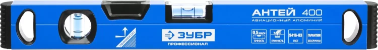 Уровень ЗУБР "ПРОФЕССИОНАЛ" "АНТЕЙ" с перископом, фрезерованная базовая поверхность, 2 цельные противоударные ампулы, 40см 34586-040_z01 купить в Новом Уренгое